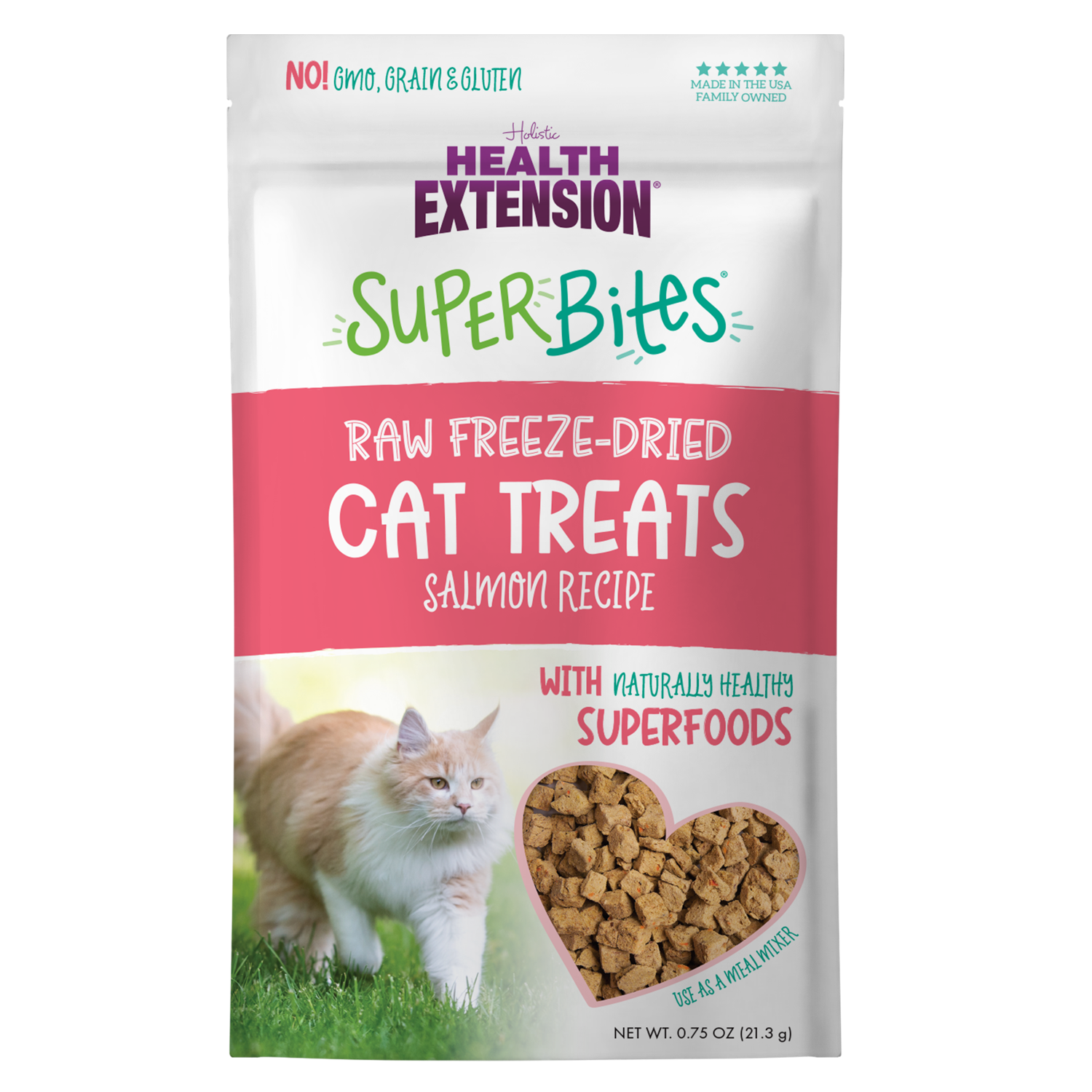 Health Extension Pet Care - SuperBites Freeze Dried Raw - Salmon Recipe (Cat): 0.75oz